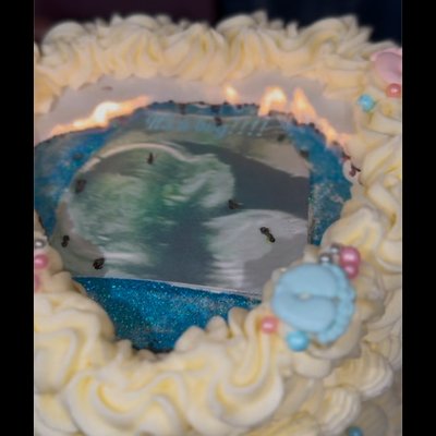 8” Burn Cake