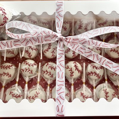 Baseball/Softball Cake Pops