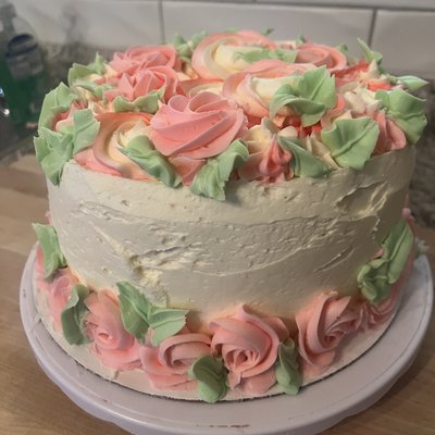 6" Round 5" Tall Two Layer Cake 