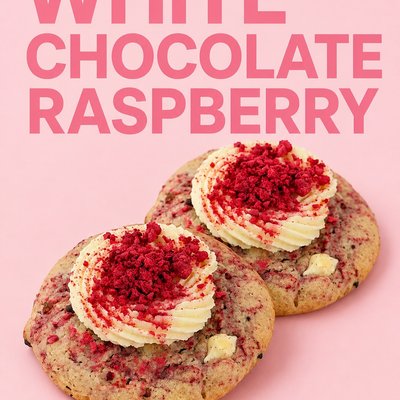 White Chocolate Raspberry Cookie
