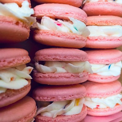 Macarons (6) Count Box. List Flavor And Color In Notes.