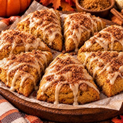 Pumpkin Spice Sourdough Scones