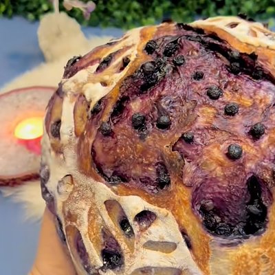 Blueberry Lemon Sourdough Loaf