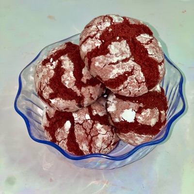 Red Velvet Crinkle Cookies (dozen)