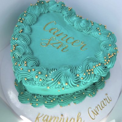 Custom Heart Shaped Cake 