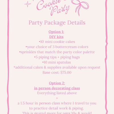 Cookie Cake Class