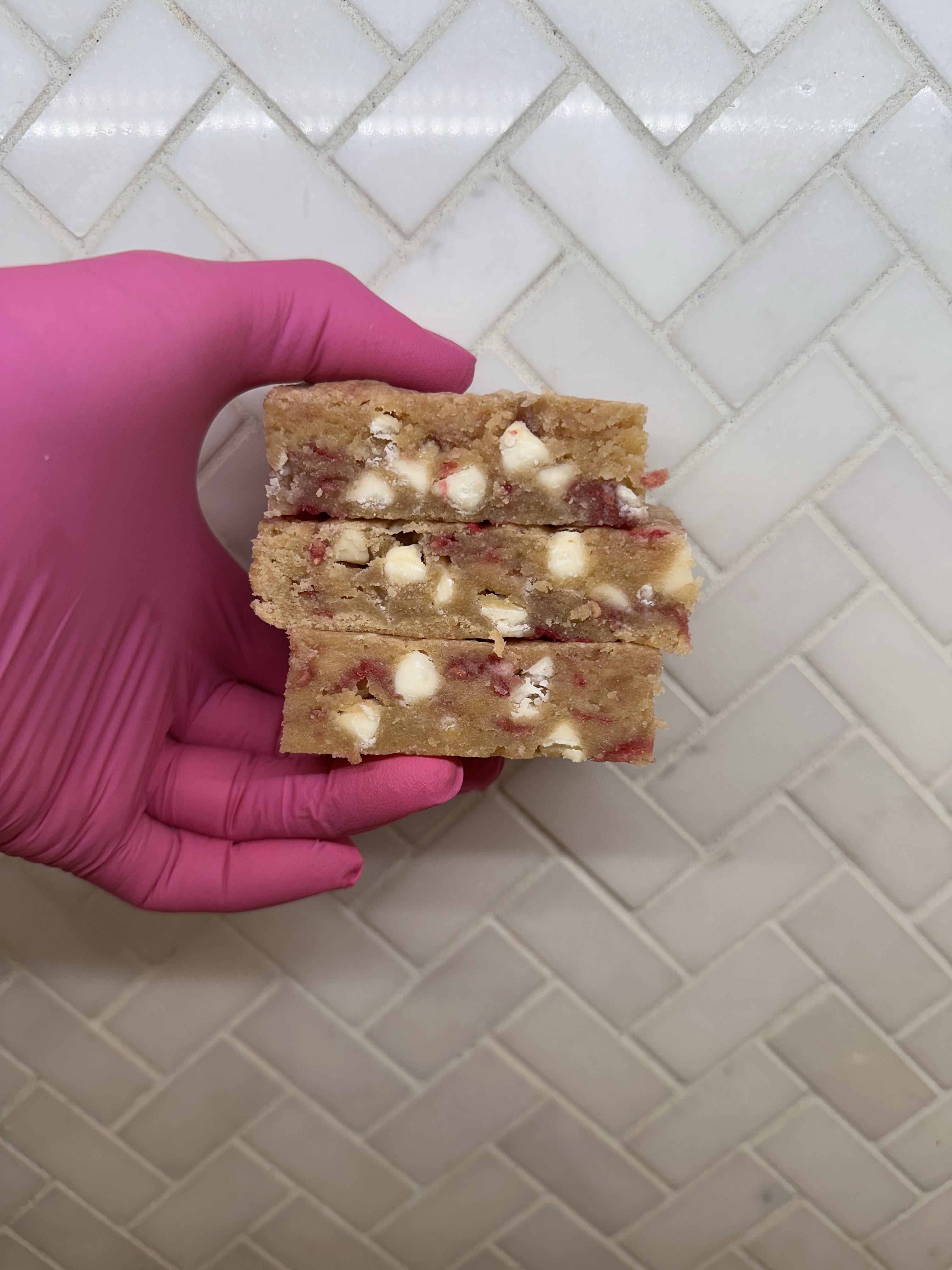 Raspberry Blondies 