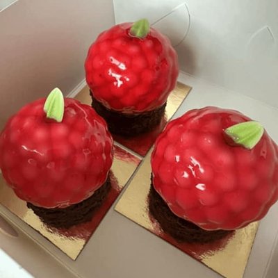 Raspberry Fruit Shaped Dessert