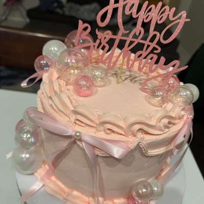 1 Tier Buttercream Cake