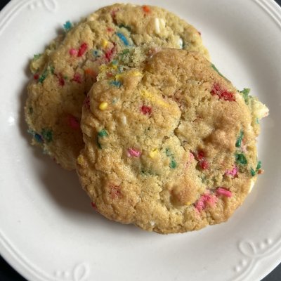 Birthday Cookies With White Chocolate Chips