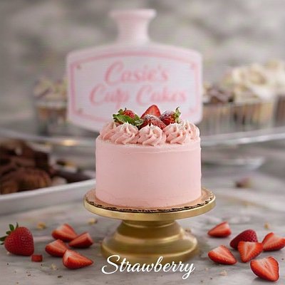 Strawberry Cake - 4 Inch 