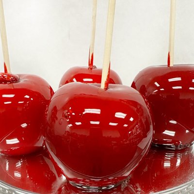 Red candy Apples
