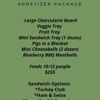 To Go Appetizers