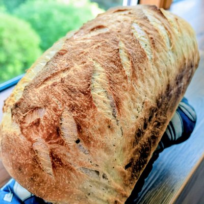 Garlic And Herb Sourdough Loaf
