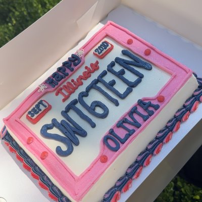 1/8 Sheet Cake 