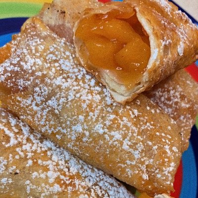Peach Cobbler Eggrolls