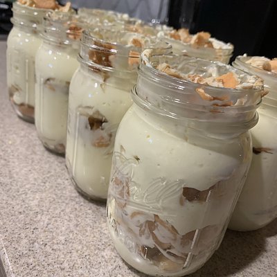 Banana Pudding Mason Jars