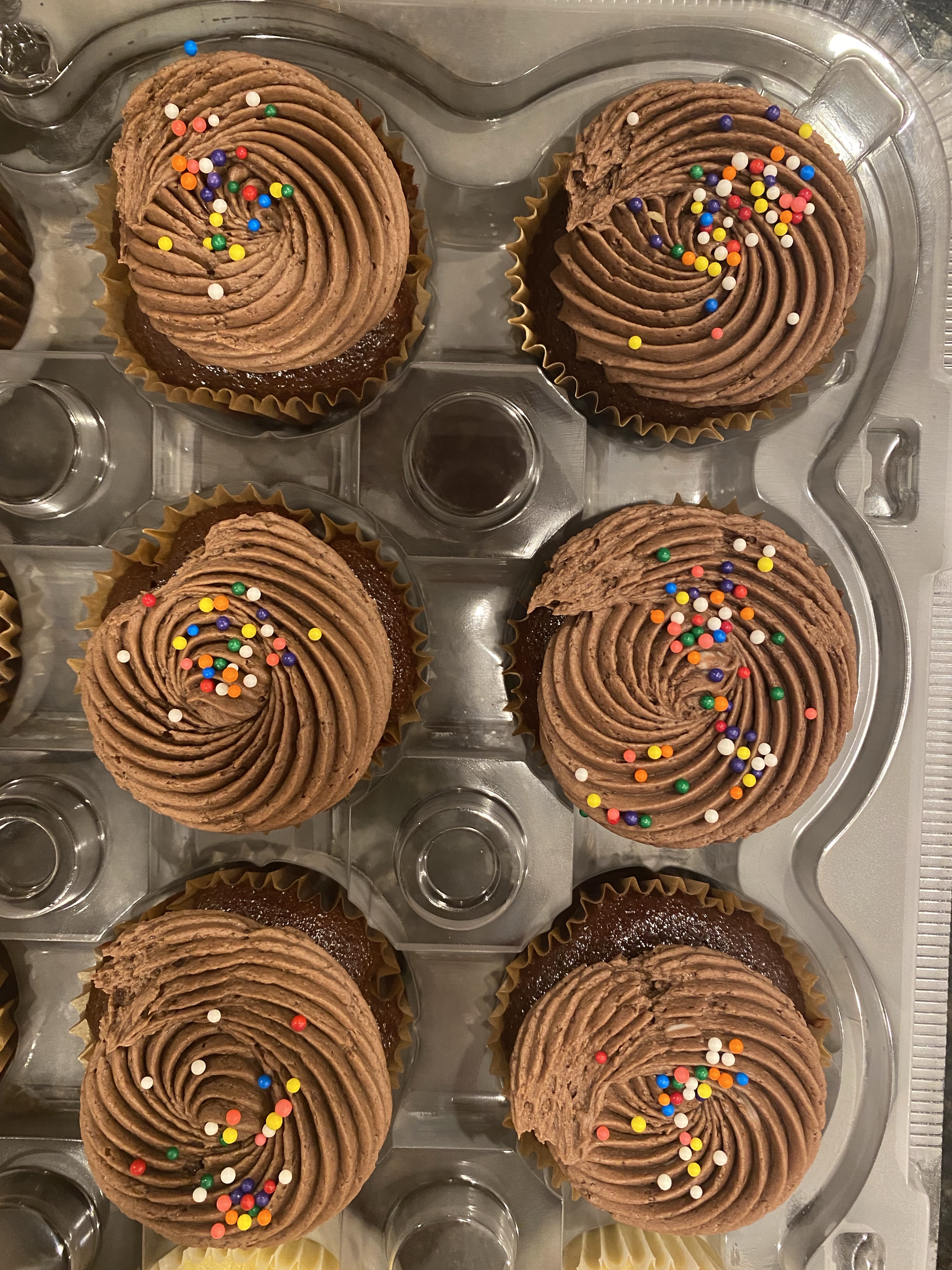 12 Chocolate Cupcakes 