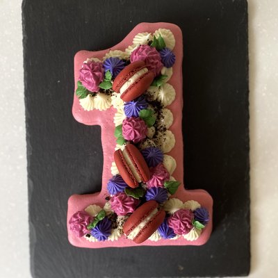 Macaron Letter or Number Cake