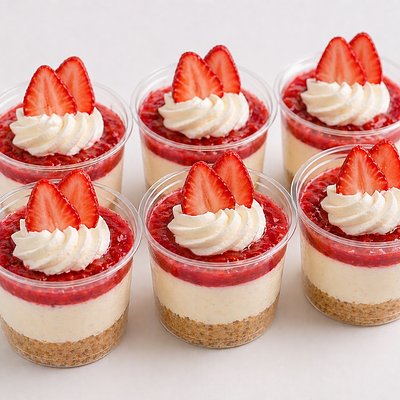 Mini cheesecake fresa 25 unidades