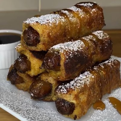 Sausage French Toast Roll Ups 