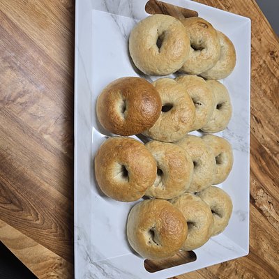 Plain Sourdough Bagel