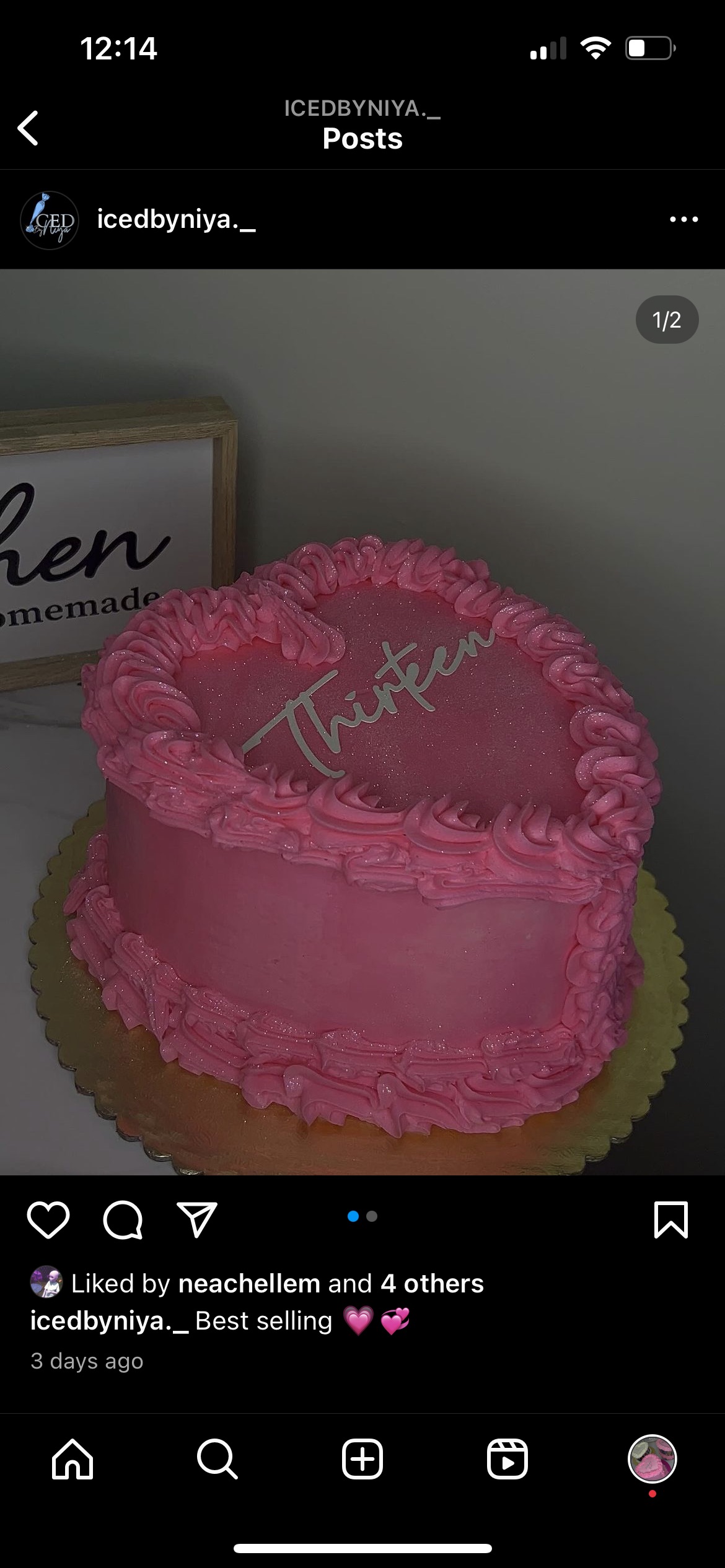 Heart Cake 8”