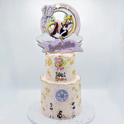 2 Tier - 5inch + 7 Inch (Approx. 23- 28 Servings)