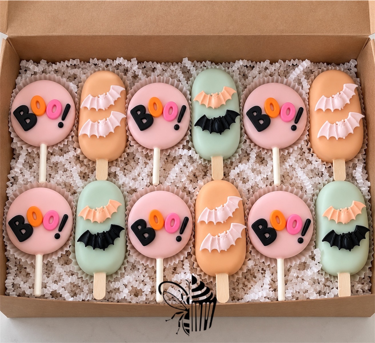 🎃 Halloween BOO Cake Pops & Bat Cakesicles 👻