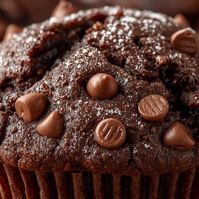 (12) King Size Double Chocolate Chip Muffins