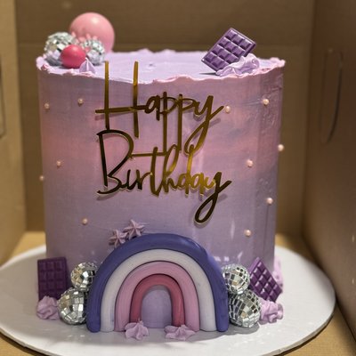 🎂 8” 3-Layer Cake • Serves 28 Guests