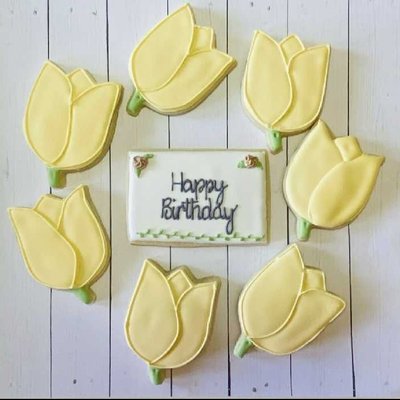 Birthday Package Yellow Tulips 
