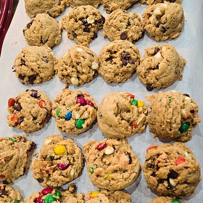 Sourdough Monster Cookies