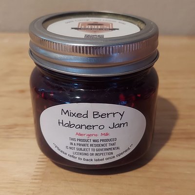 Mixed Berry Habanero - 1/2 pint
