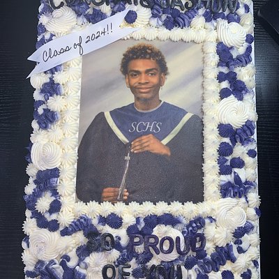 Graduation Half Sheet Cake