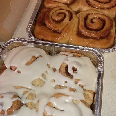Orange Cream  Cinnamon Rolls 4 Pack