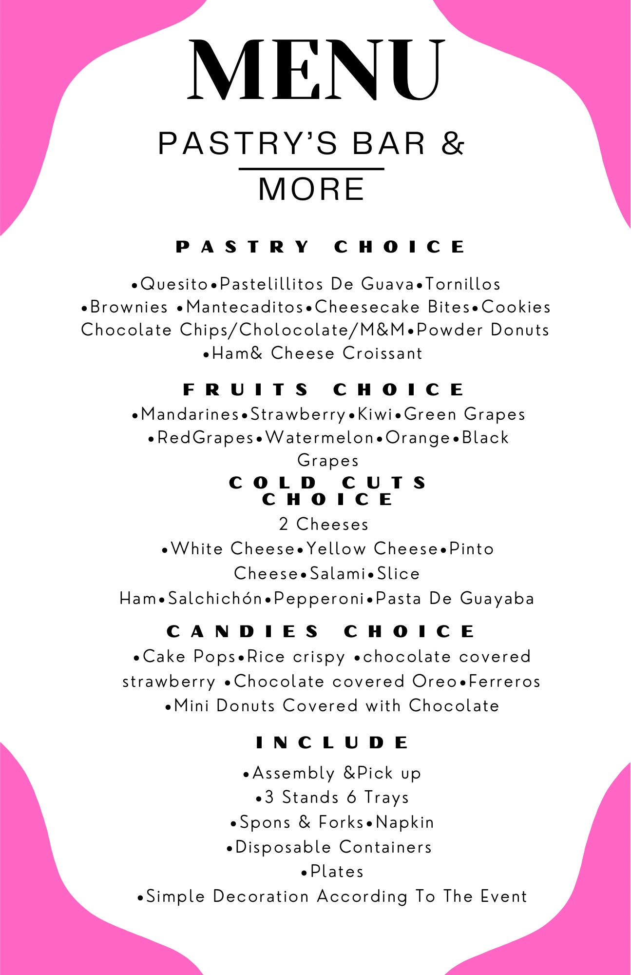 Pastry Bar Rent 