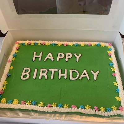 1/2 Sheet Cake 