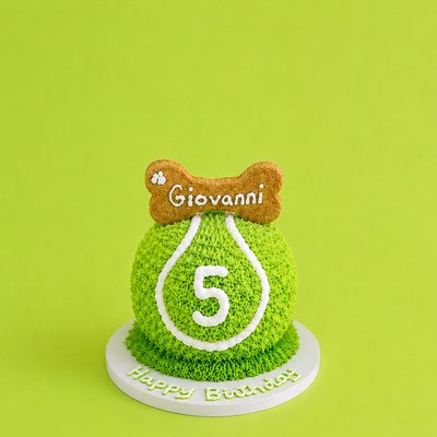 4 inch Ball Dog Cake (2 Layers)