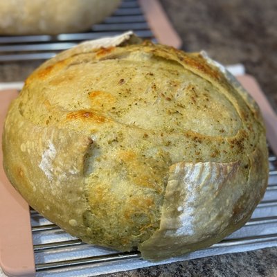 Pesto Parmesan Sourdough 