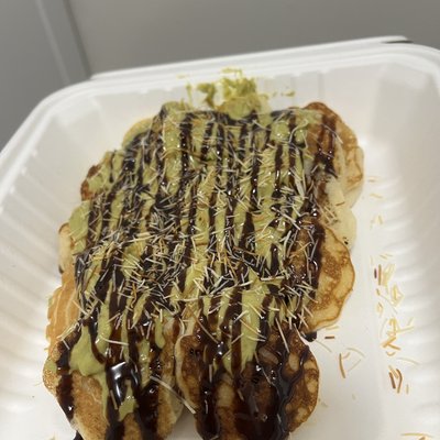 Dubai Chocolate Mini Pancakes