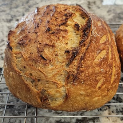 Garlic Rosemary Sourdough Loaf