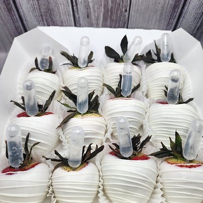 1 Dozen Strawberries Wine or Liquor Infused