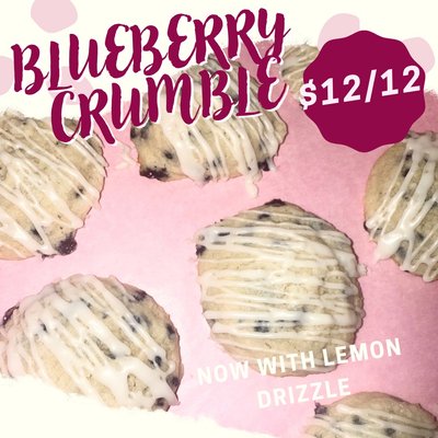 Blueberry Crumble With Lemon Drizzle