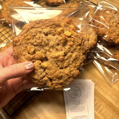 XXL GF Oatmeal Butterscotch Cookies 