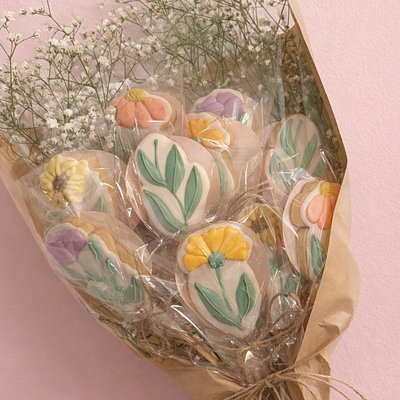 Cookie Bouquet (1 Dozen Sugar Cookies) 