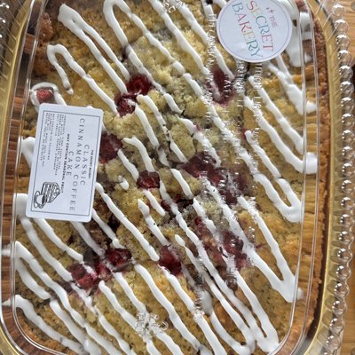 Fresh Raspberry Coffee Cake 