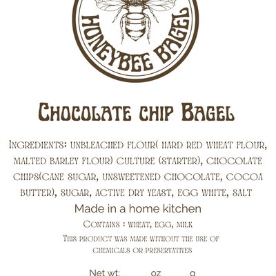 Half Dozen Chocolate Chip Bagels