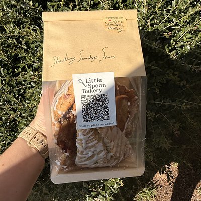 Sourdough Strawberry Scones