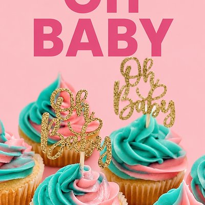 Gender Reveal Filled Cupcakes